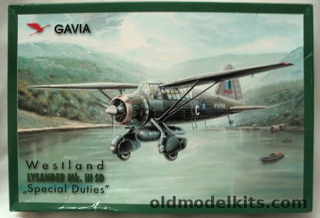 Gavia 1/48 Westland Lysander Mk IIISD 'Special Duties' - No 161 Sq RAF 1944/No 161 Sq RAF 1942/No 357 Sq RAF SEA 1945 plastic model kit